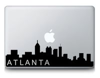 Atlanta Georgia Skyline City Silhouette Sticker Decal MacBook, Air, Pro All Models