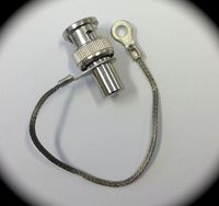 Aim Cambridge 27-9246 75 Ohm BNC Male Terminator with Ground Strap and Eyelet