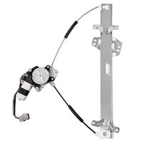 Power Window Regulator With Motor Assembly for 2003-2007 Honda Accord 4 Door Sedan, Front Left LH Driver Side, 6 Pin Connector.