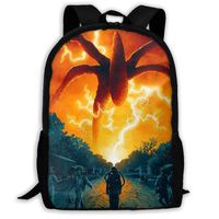 Stranger Things Pattern Backpack, Lightweight Multi-Function College School laptop Bookbag 17 Inches