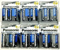 12PC Size D Panasonic Batteries Super Heavy Duty Power Zinc Carbon