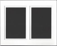 Amazon Photo Mats 16x20 White and White Double Picture Mat Cut for 2 8x10 Pictures