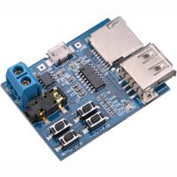 HiLetgo TF Card U Disk Play MP3 Decoder Player Module with Audio Amplifier Audio Decoding Player Module Micro USB 5V Power Supply