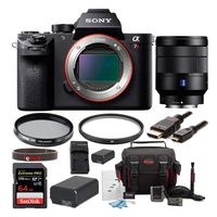 Sony Alpha a7RII Mirrorless Digital Camera (Body Only) with Sony Vario-Tessar T FE 24-70mm f/4 ZA OSS Lens and Accessory Bundle