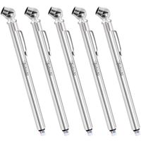 AstroAI Pencil Tire Pressure Gauge (10-75PSI) Metal Made Nozzle for Small Vehicles (5 Pack)