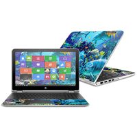 Mightyskins Skin Compatible with Hp Pavilion X360 15.6" (2016) - Ocean Friends | Protective, Durable, and Unique Vinyl Decal Wrap Cover | Easy to Apply, Remove, and Change Styles | Made in The USA