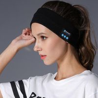Highpot Wireless Bluetooth Headband Headphones Call Music Knitting BT4.2 Headband Sports Headband Sleep Headphones Headset Running Headphones (Black)