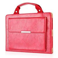 iPad Air Case Protective Cover,MeiLiio Business Style Women Handbag Slim PU Leather with Handle Pocket Fold Out Viewing Stand Carrying Case for Apple iPad Air 9.7 inch Tab (Red)