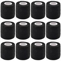 12 Pieces Adhesive Bandage Wrap Stretch Self-Adherent Tape for Sports, Wrist, Ankle, 5 Yards Each