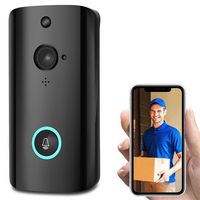 Chercherr Smart Doorbell, Wireless 1080P Wireless Video Camera Motion Sensing Intercom Phone All-Weather Security with Infrared Night Vision Home Security