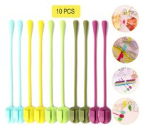 Sunny Eli Premium Cable Management, Reusable Silicone Cable Ties, Colorful All-Purpose Silicone Cable Ties, Cord Organizer, Multiuse Cable Organizer, Cord Management, Wire Organizer (10pcs)
