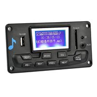 Chiak 12V LCD Bluetooth Player Audio Module Support FM Radio MP3 Decoder Board MP3 & MP4 Players