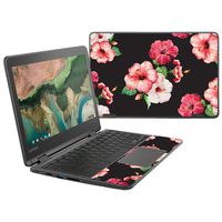 Mightyskins Skin Compatible with Lenovo 300e Chromebook 11.6" (2018) - Hibiscus | Protective, Durable, and Unique Vinyl Decal Wrap Cover | Easy to Apply, Remove, and Change Styles | Made in The USA