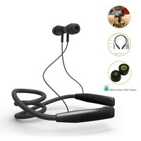 Wireless Bluetooth Headphones - LAINNO Sports Neckband Earbuds Headset, 360 Degree Adjustable Memory Neckband Slim Design for All Neck Size, Microphone, Bonus Memory Foam Earbuds, 2019 Version