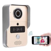 Video Doorbell, 720P WiFi Metal Smart Visual Intercome Infrared Night View Card Reader Door Phone, Video Doorbell Intercom for Home(US)