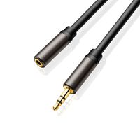 SAISN 3.5mm Audio Cable Extension Cord Male to Female Stereo Headphone Extender (15 Feet)