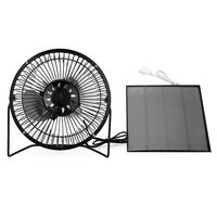 Yosooo 4.5W USB Solar Panel Powered Mini Portable Fan for Cooling Ventilation Outdoor Home Travelling Chicken House Car Ventilation System(6 Inch) (4.5W)