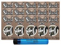 Skunk Natural Hemp Single Wide Rolling Papers (15 Packs) with Rolling Paper Depot Kewltube