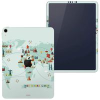 igsticker Skin for Apple iPad Pro 11″ (2018) Ultra Thin Premium Protective Body Stickers (iPad is Not Included) 014129 World map　Illustration