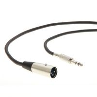 InstallerParts XLR Male to 1/4" Stereo Male Microphone Cable - 10 Feet - Compatible with Amplifiers, Instruments, and More!