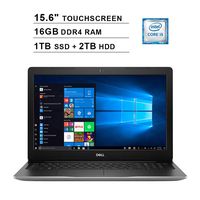 2019 Newest Dell Inspiron 15 3593 15.6 Inch Touchscreen FHD Laptop (10th Gen Inter 4-Core i5-1035G1 up to 3.6GHz, 16GB DDR4 RAM, 1TB SSD (Boot) + 2TB HDD, Intel UHD Graphics 620, Windows 10, Silver)