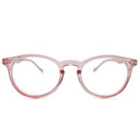 Seattle Round Blue Light Blocking Glasses Set (Clear Rose)