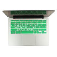 TOP CASE - Bold Series Silicone Keyboard Cover Skin Compatible with MacBook 13" Unibody/Old Generation MacBook Pro 13" 15" 17" with or Without Retina/Wireless Keyboard - Green