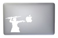 Greek God Zeus Vinyl Decal for MacBook, Laptop or Other Device 5 Inch (White)