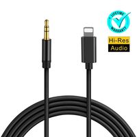 Aux Cord for iPhone 3.5mm Aux Cable Car Aux Cable to 3.5mm Male Audio Adapter Compatible with iPhone Xs/XS Max/X/8/8Plus/7/7Plus to Car Stereo/Speaker/Headphone Adapter Support iOS 12 or Later