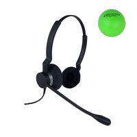Jabra Biz 2300 QD Dual Speaker Wired Headset Bundle with Renewed Headsets Stress Ball (Renewed)