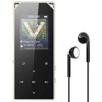 MP3 Player, AGPTEK Bluetooth MP3 Player with Speaker, FM Radio, Line-in Recording, 8GB Metal Touch Button Music Player with 2 Headphone Jacks, 128GB Expanding, X05T for Sport