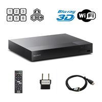 Sony BDP-S5500 Multi Region Blu-ray DVD Region Free Player 110-240 Volts, Dynastar HDMI Cable & Dynastar Plug Adapter Package WiFi / 3D / Smart Region Free
