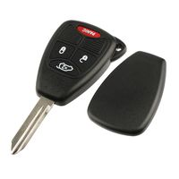 Key Fob Keyless Entry Remote Shell Case & Pad fits Chrysler, Dodge, Jeep Keys
