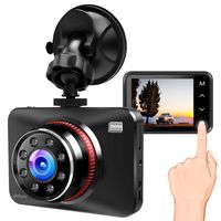 Dash Cam, Ainhzic 1080P Dash Camera for Cars, 2.7" Touch Button Screen Car Driving Recorder with 170° Wide Angle and Infrared Night Vision, Motion Detection,G Sensor,Loop Recording, Parking Monitor