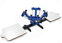 SHZOND Screen Printing Press 4 Color 2 Station Silk Screen Machine 21.7" x 17.7" Removable Pallet Screen Printing Machine Press for T-Shirt DIY Printing (4 Color 2 Station)