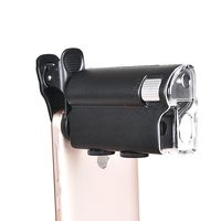 100X Zoom LED Magnifier Clip Microscope Biology Jewelry Appraisal for Tablet Ipad LG Mobile Phone PC iPhone