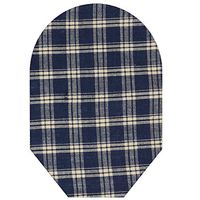 Blue Plaid Pouch Cover Closed End