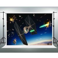 GESEN Science Fiction Abstract Backdrop 10X7ft Star Wars The flames of war Photography Backgrop Game Live Background Video Studio Props SEN953