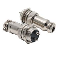 Yootop GX16 2 Pin Wire Panel Aviation Connector Pack of 5