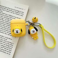 Chutoral Kpop BTS AirPods Case, Tata Cooky Mang Cooky Koya RJ Chimmy AirPods Case Cover Skin, Compatible with AirPods Charging Case Accessories(Chimmy)