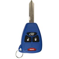 KeylessOption Keyless Entry Remote Control Uncut Car Key Fob Replacement for OHT692427AA KOBDT04A Blue