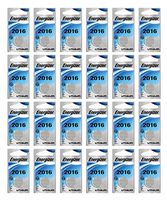 24x Energizer CR2016 Batteries 3v Lithium Carded Coin Button Battery FRESH
