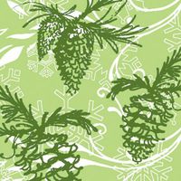 Set of 2,Cocktail Size Napkin, 5"x5", Pack of 20, Forest Frost