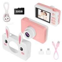 Gifts for 3 4 5 6 Year Old Girls,NEZA Kids Camera for Girls, Outdoor Toys for 5 6 7 8 Year Old Toddlers Children,8MP HD Video Camera, Pink 32GB...