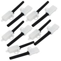 uxcell 250V 10A 2P Electrical Junction Terminal Boxes Wire Connecting Cases 2215 White 10pcs