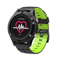 Insaneness F5 Fitness Smartwatch IP67 Waterproof GPS Track Bluetooth Watch Heart Rate Detection (Green)