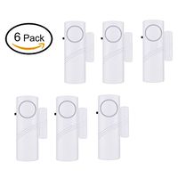 Door Window Alarms System, Home Security Wireless Alarm DIY Kit Magnetic Sensor Protector Window Vibration Burglar Alarm for Homes Cars Sheds Caravans Motorhomes Safety Guardian Protector (6)