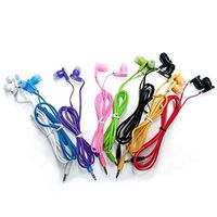 SeattleTech Wholesale Pack of 10 New 3.5mm Colors Simple in-Ear Earphones Headphones Ear-Buds - Mixed Colors