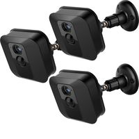 Blulu 3 Pack Adjustable Camera Wall Mount Bracket, 360 Degree Protective Mounting Bracket Compatible with Blink XT Indoor/Outdoor Camera Security System (Black)