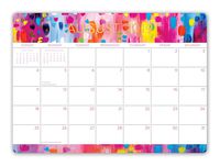 Orange Circle Studio 2020 Decorative Desk Blotter Calendar, Abstraction